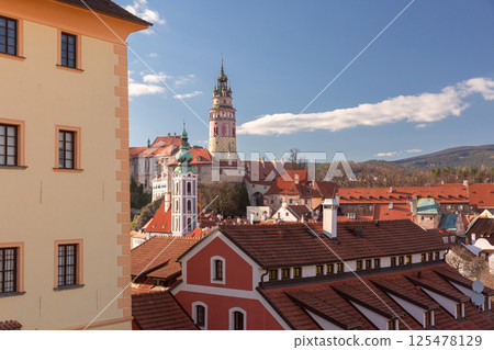Cesky Krumlov cityscape, Cesky Krumlov, Czech Republic 125478129