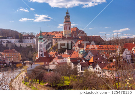 Cesky Krumlov cityscape, Cesky Krumlov, Czech Republic Cesky Krumlov cityscape, Cesky Krumlov, Czech Republic 125478130
