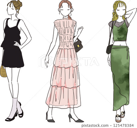 3 perfect outfits for women on a summer date 125478384