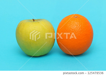 Apple and orange Apple and orange 125478536