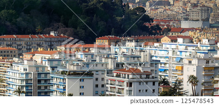 Old buildings architecture in Nice 125478543