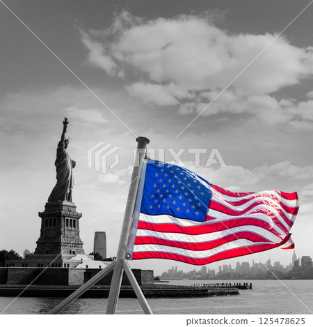 Statue of Liberty New York and Manhattan USA Statue of Liberty New York and Manhattan USA 125478625