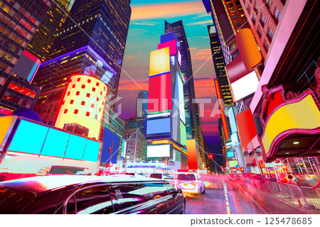 Times Square Manhattan New York deleted ads Times Square Manhattan New York deleted ads 125478685