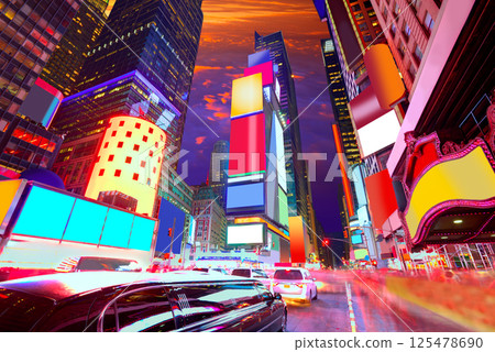 Times Square Manhattan New York deleted ads 125478690