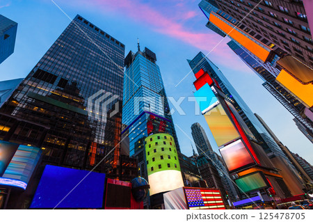 Times Square Manhattan New York deleted ads 125478705