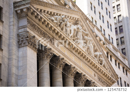 Wall Street St New York Stock Exchange 125478732