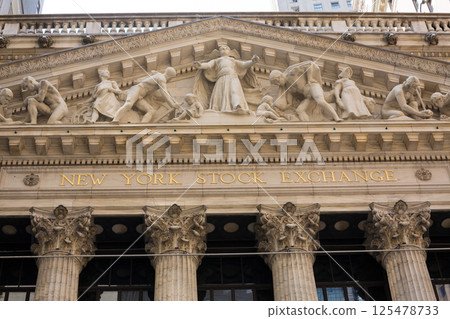 Wall Street St New York Stock Exchange 125478733