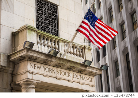 Wall Street St New York Stock Exchange 125478744