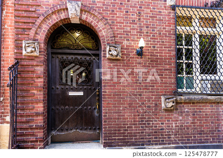 West Village in New York Manhattan buildings 125478777