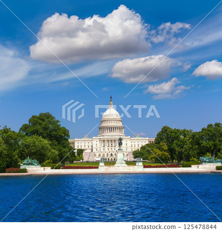 Capitol building Washington DC sunlight USA Capitol building Washington DC sunlight USA 125478844