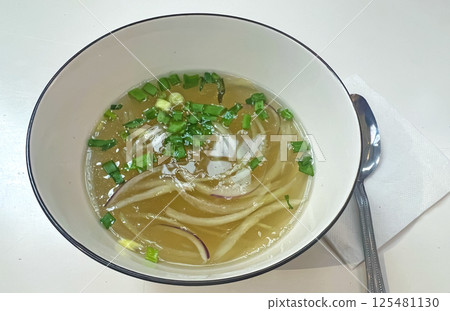 Vietnamese traditional broth with herbs and spices 125481130