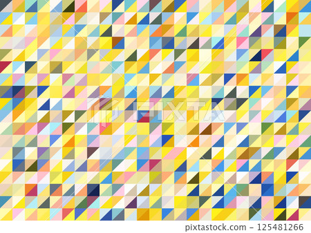 Mosaic of multicolored triangles. layout for background, cover, screensaver, website and creative idea. The idea of interior design, corporate style and decorative creativity Mosaic of multicolored triangles. layout for background, cover, screensaver, website and creative idea. The idea of interior design, corporate style and decorative creativity 125481266
