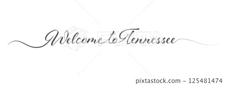 Welcome to Tennessee. Single line design. A design element for a creative idea 125481474