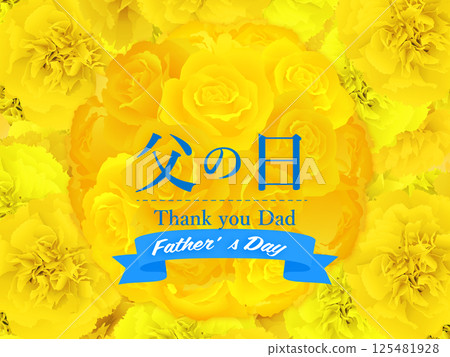 Father's Day elegant rose frame background 125481928