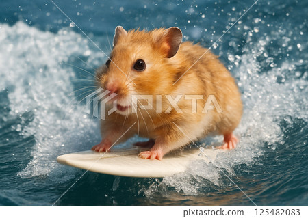 Surfing Hamster 125482083
