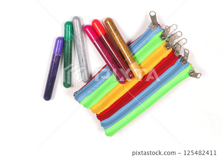 Colorful sparkling pens Colorful sparkling pens 125482411