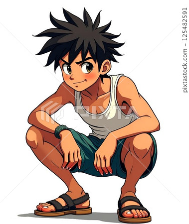 [Illustration material] Boy leader - Takeru / A remnant of the good old Showa era! 125482591