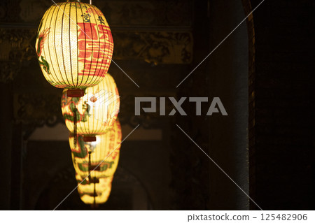 燈籠的特別照片，寺廟的美麗 125482906