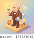 A man in a suit who came up with an idea: Thomas Edison 125483035