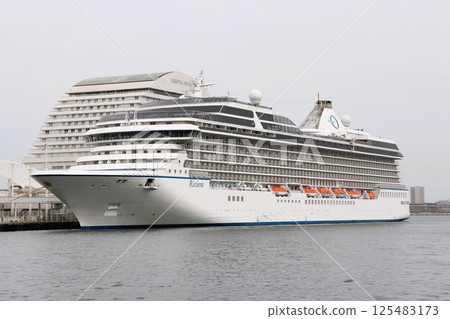 Cruise ship Riviera, Kobe Port, Kobe City, Hyogo Prefecture Cruise ship Riviera, Kobe Port, Kobe City, Hyogo Prefecture 125483173
