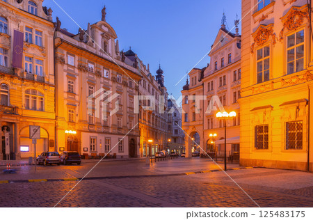 Old Town Street Architecture Prague Czech Republic Old Town Street Architecture Prague Czech Republic 125483175