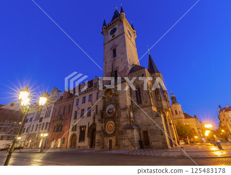 Astronomical Clock Old Town Hall Prague Czech Republic 125483178