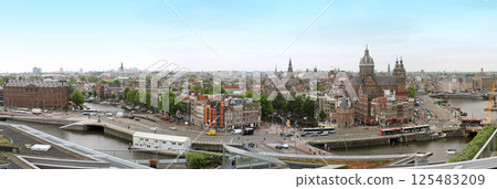 Amsterdam panoramic city center 125483209