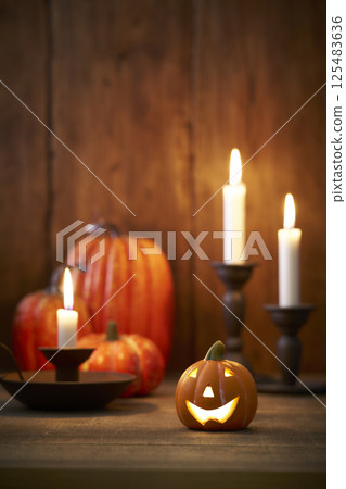 Halloween image: Jack-o'-lantern 125483636
