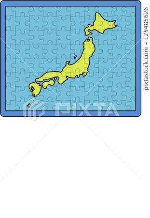 Puzzle Map of Japan 125485626