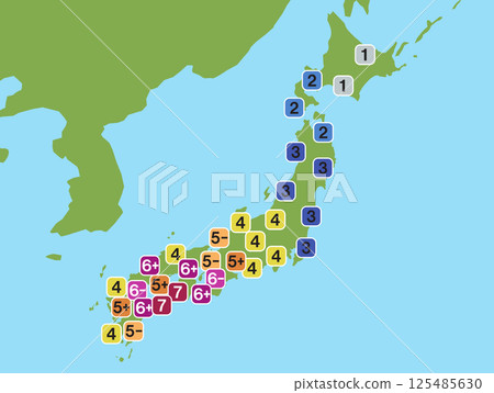 地震震度 125485630