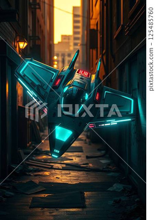 夜間城市上空的飛行物體 125485760