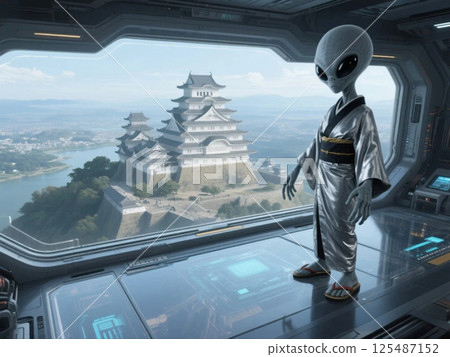 View from a UFO, Himeji Castle 125487152