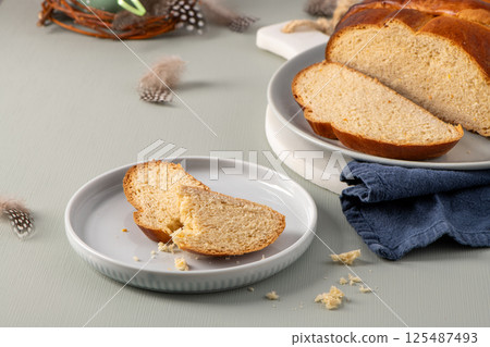 Traditional Portuguese Easter bread Traditional Portuguese Easter bread 125487493