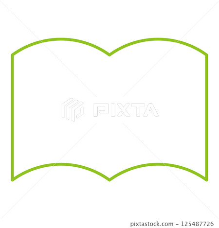 Yellow-green book text space Yellow-green book text space 125487726