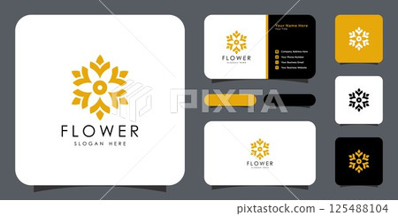 flower nature logo design template vector 125488104