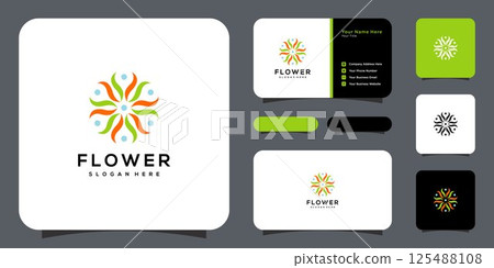 flower nature logo design template vector 125488108