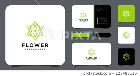 flower nature logo design template vector flower nature logo design template vector 125488110