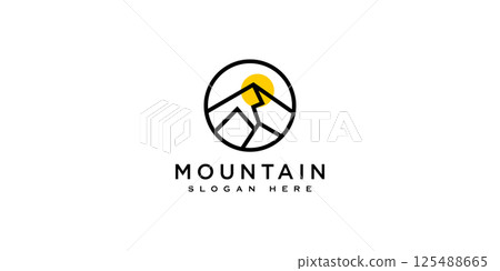 mountain logo vector design template 125488665