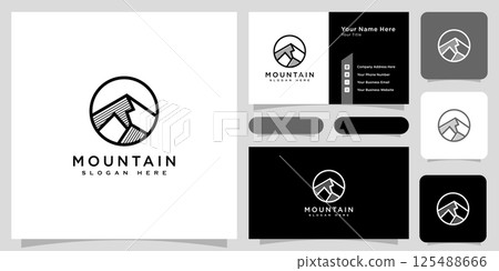 mountain logo vector design template 125488666