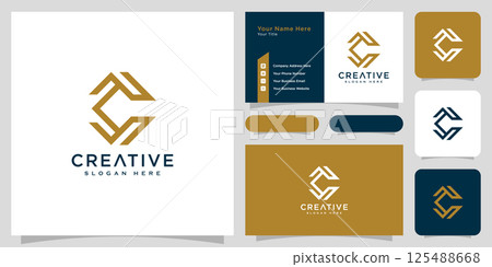 initial letter c logo line style vector design initial letter c logo line style vector design 125488668
