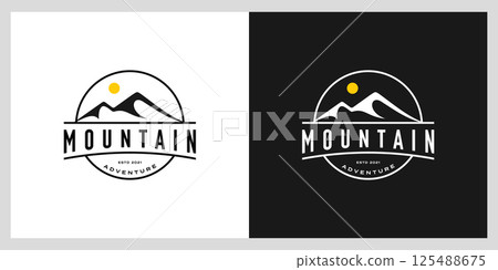 mountain logo vector design template 125488675