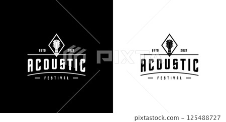 acoustic guitar logo design vector template acoustic guitar logo design vector template 125488727