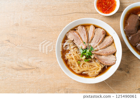 duck noodles with stewed duck soup duck noodles with stewed duck soup 125490061