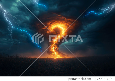 Burning question marks and thundering wilderness Burning question marks and thundering wilderness 125490782