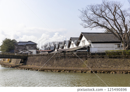 Shindai River and Yamaizu warehouse 125490896