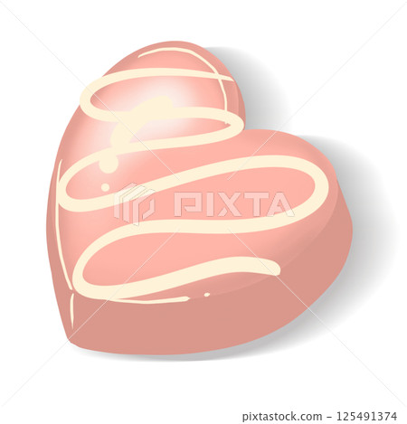 Pink chocolate  125491374