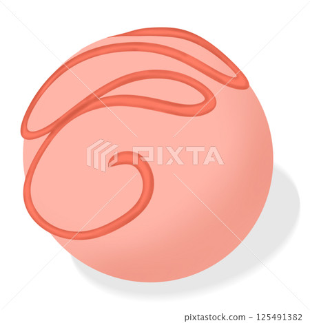 Pink chocolate ball Pink chocolate ball 125491382