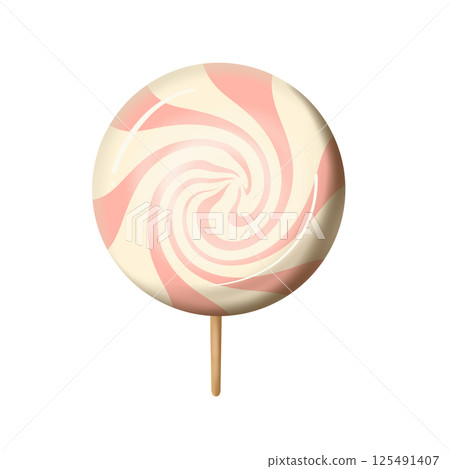 sweet lollipop isolated on white background sweet lollipop isolated on white background 125491407