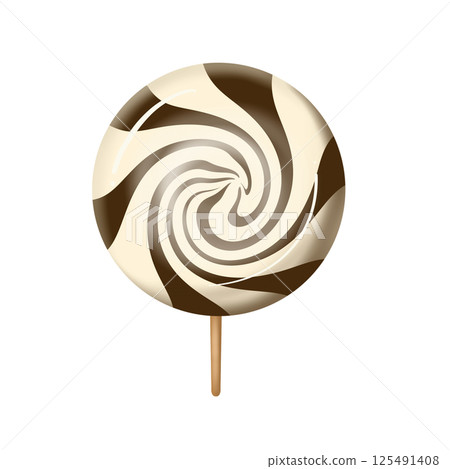 sweet dessert with sweet candy icon sweet dessert with sweet candy icon 125491408