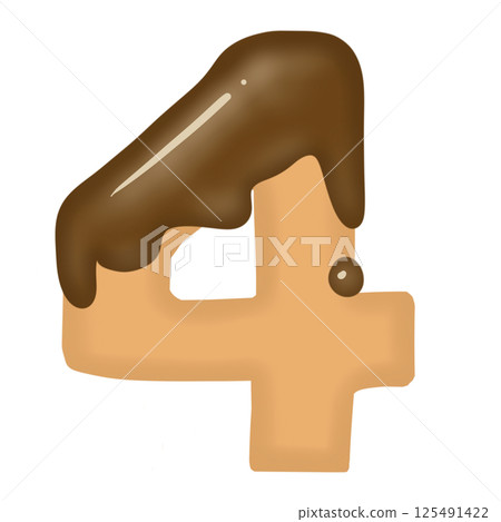 Chocolate number 4 Chocolate number 4 125491422
